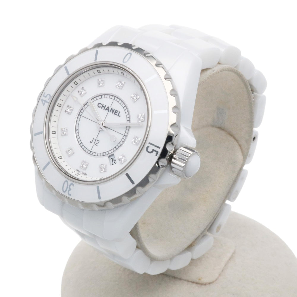CHANEL シャネル J12 腕時計 ホワイトセラミック H1628 クオーツ 磨き