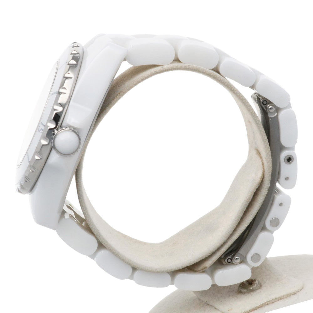 CHANEL シャネル J12 腕時計 ホワイトセラミック H1628 クオーツ 磨き