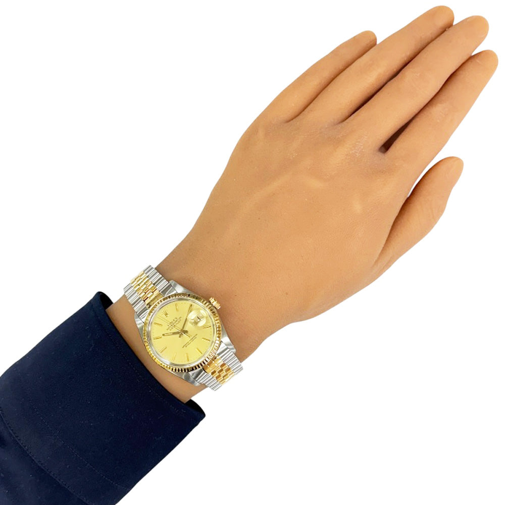 ロレックス デイトジャスト オイスター k18×ステンレス 1コマ 未使用 ROLEX ロレックス デイトジャスト オイスターパーペチュアル 腕時計