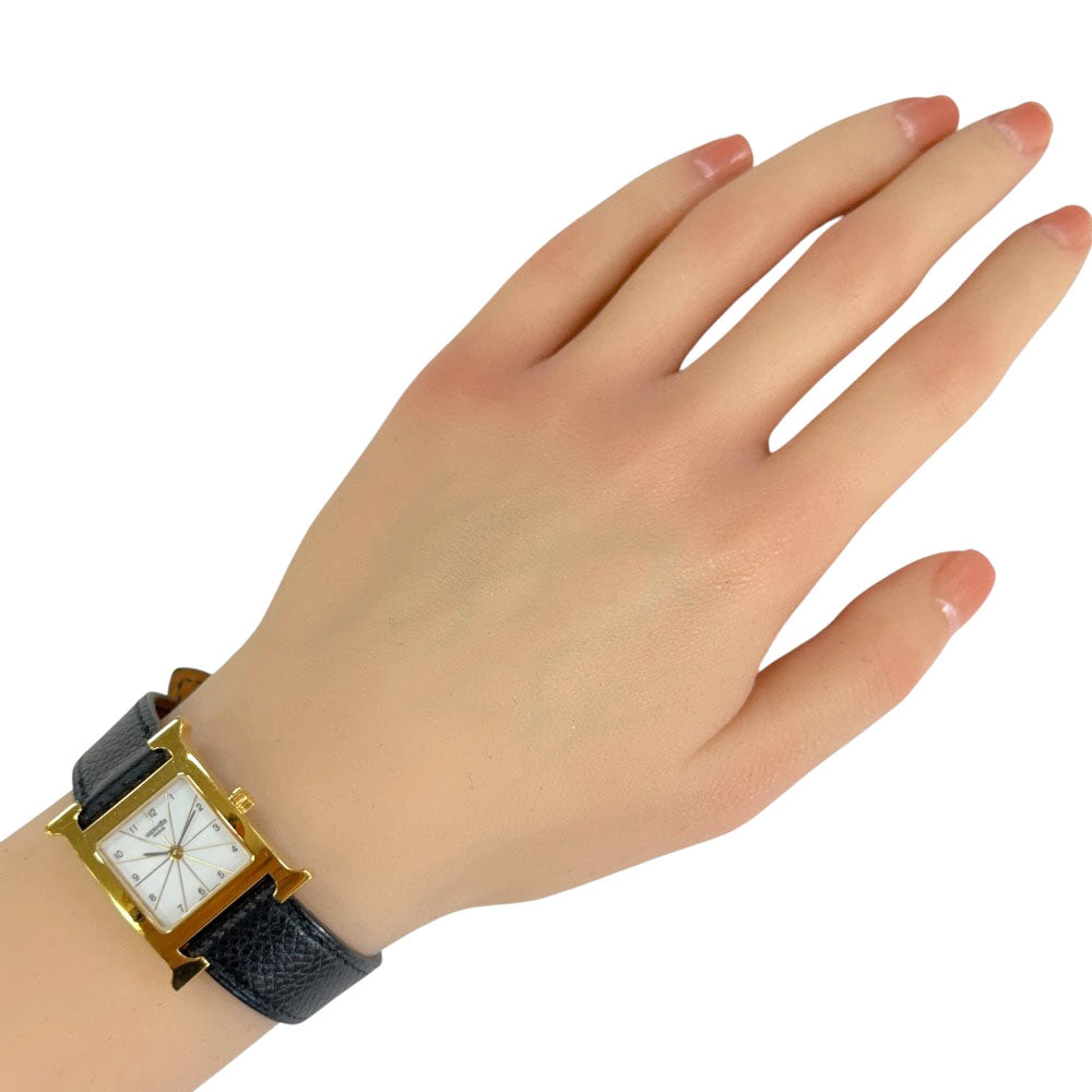 HERMES エルメス Hウォッチ 腕時計 ステンレススチール HH1.201