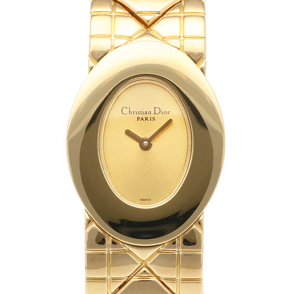 Christian Dior Lady Dior Watch 18K Yellow Gold D90-160 Quartz