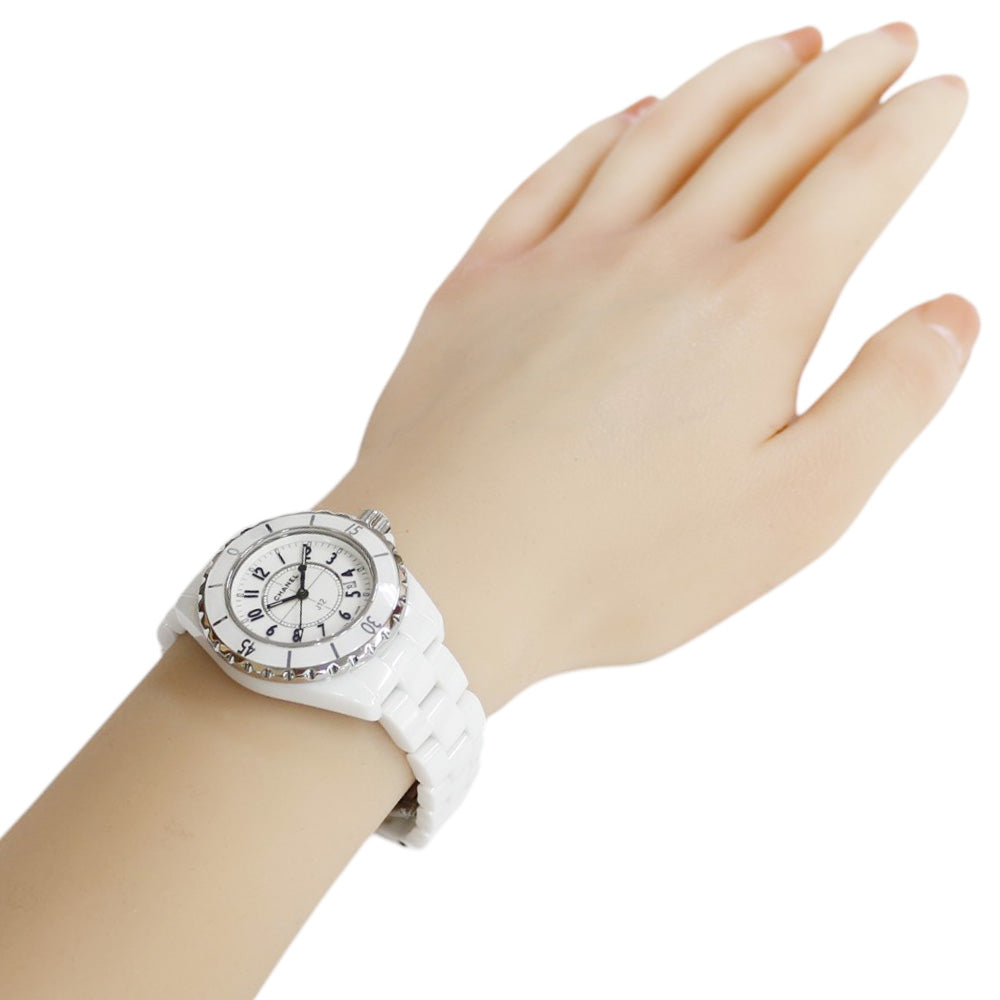 CHANEL Chanel J12 Watch White Ceramic Quartz Unisex 1 year