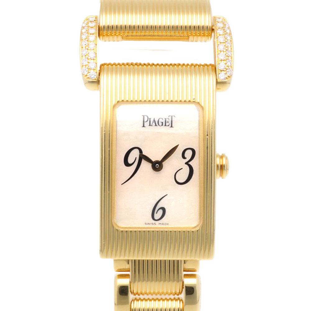 PIAGET ピアジェ ミスプロトコール 腕時計 18金 K18イエローゴールド 