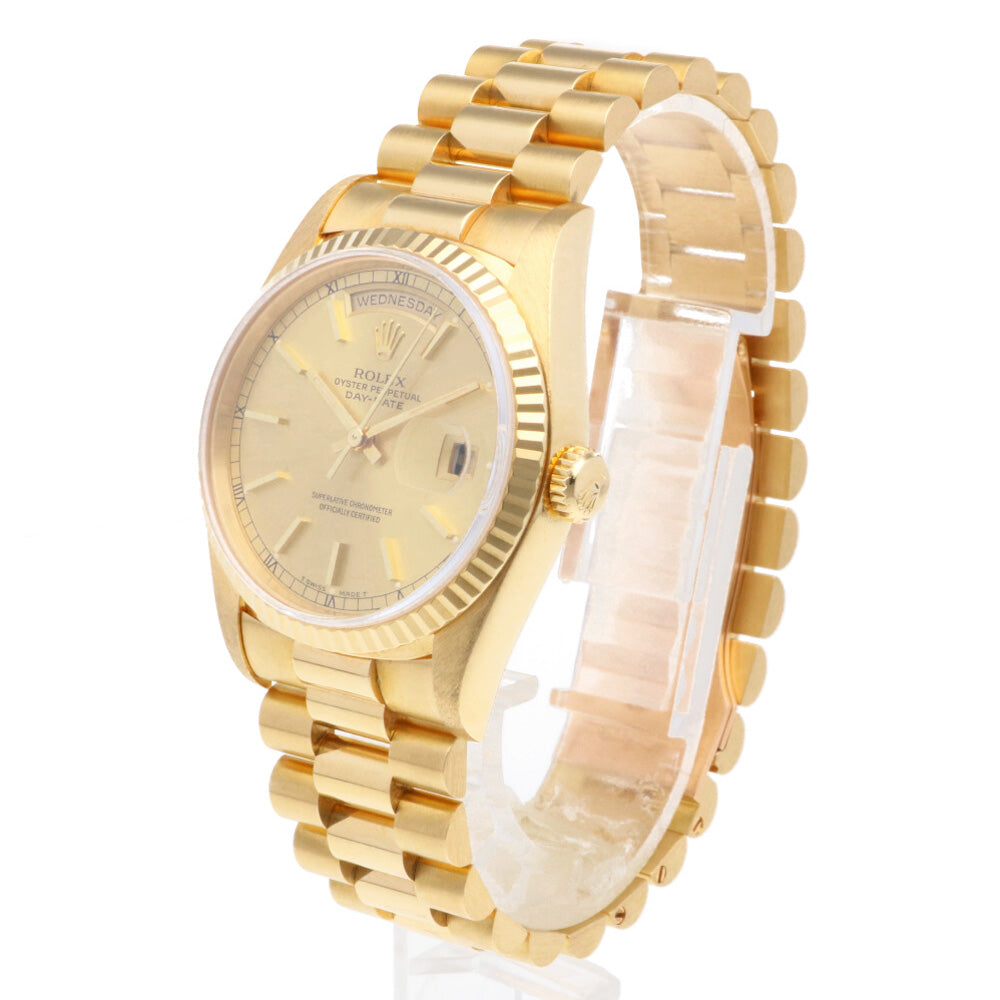 ロレックス デイデイト オイスターパーペチュアル 腕時計 18金 K18