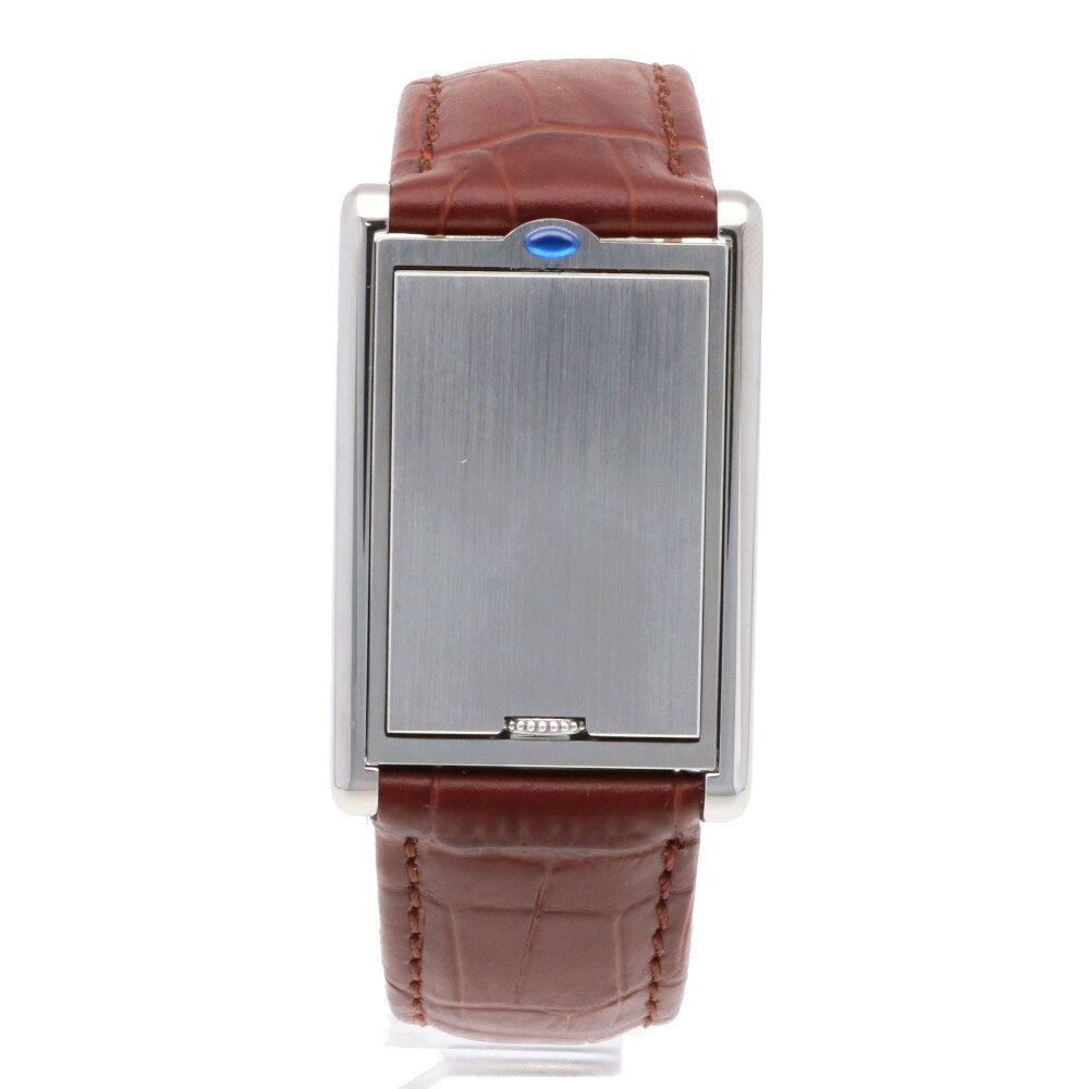 カルティエ CARTIER タンクバスキュラント LM 腕時計 ステンレス