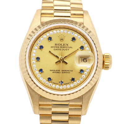 【希少】極美品ROLEX デイトジャスト 18金 コンビ ベルト/19コマ 希少】極美品ROLEX デイトジャスト 18金 コンビ ベルト/19コマ