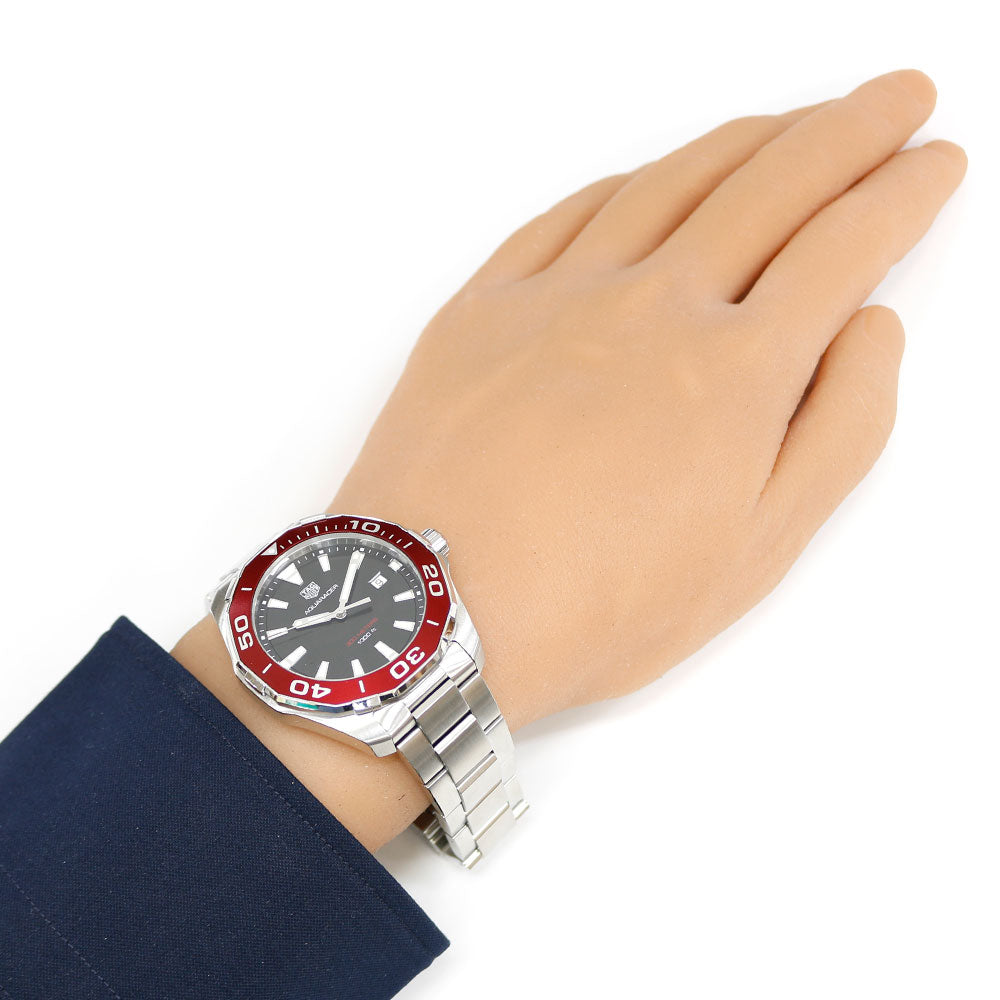 【未使用タグ付き】TAG HEUER タグホイヤー アクアレーサー 300m 赤 TAG HEUER タグホイヤー アクアレーサー 腕時計 ステンレス タグ