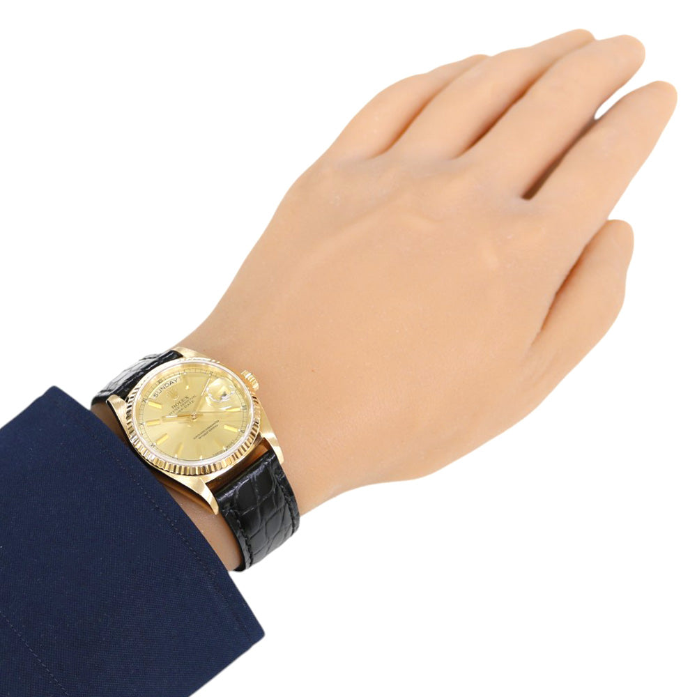 ROLEX ロレックス デイデイト オイスターパーペチュアル 腕時計 18金