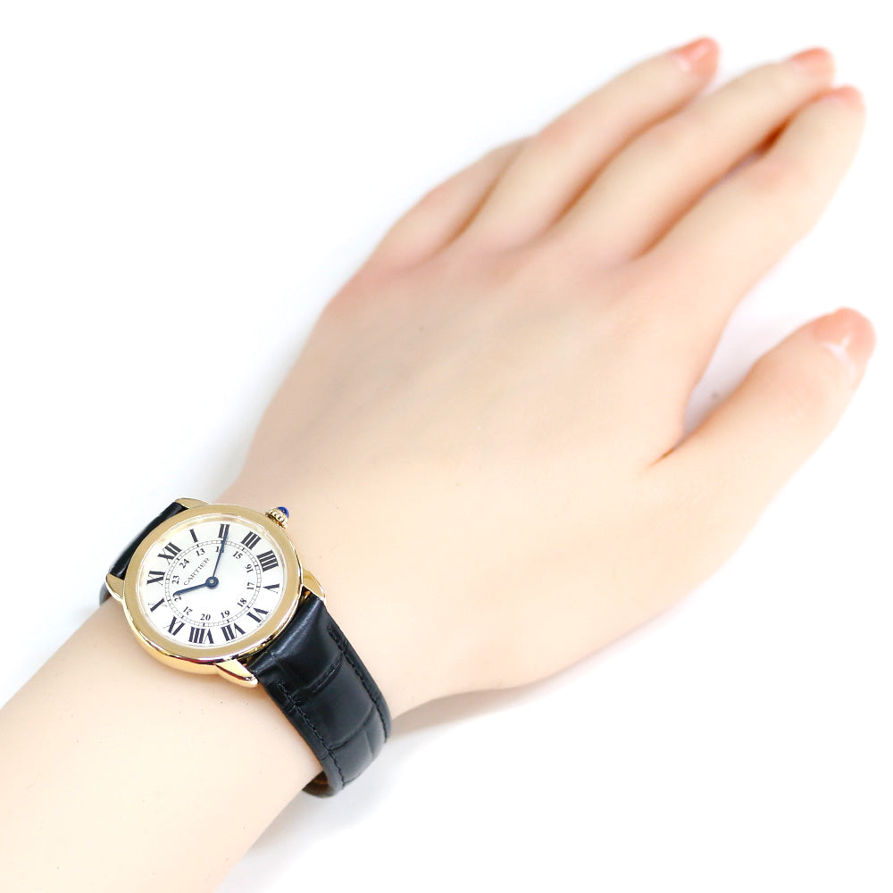 カルティエ ロンドソロ 腕時計 時計 ステンレススチール クオーツ レディース 1年保証 CARTIER  中古 CARTIER カルティエ ロンドソロ 腕時計 ステンレススチール クオーツ