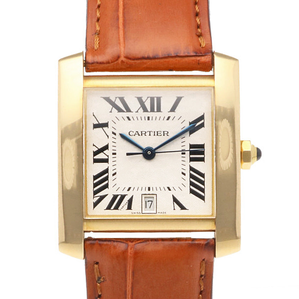 CARTIER カルティエ タンクフランセーズ LM 腕時計 18金 K18イエロー