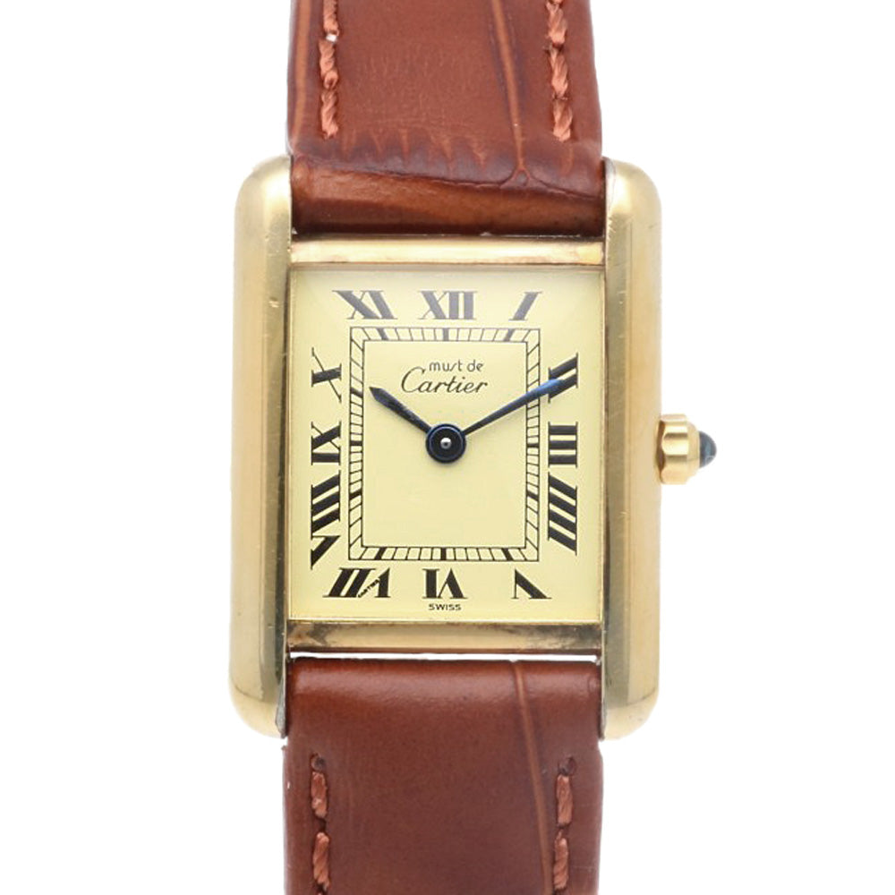 CARTIER カルティエ マストタンク ヴェルメイユ 腕時計 GP 366001