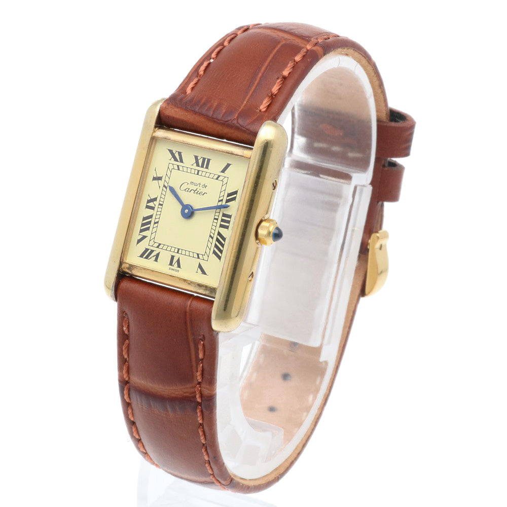 CARTIER カルティエ マストタンク ヴェルメイユ 腕時計 GP 366001