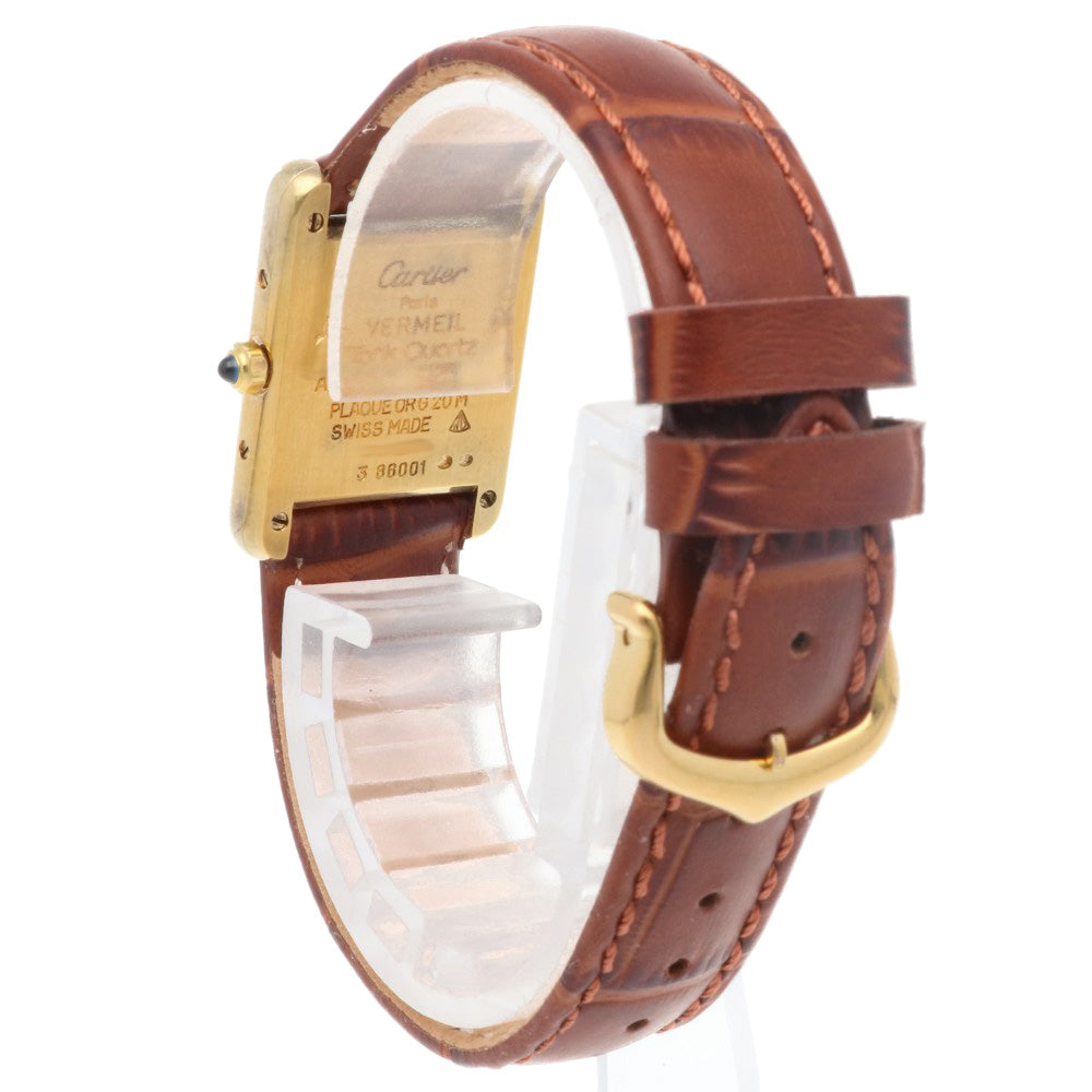 CARTIER カルティエ マストタンク ヴェルメイユ 腕時計 GP 366001