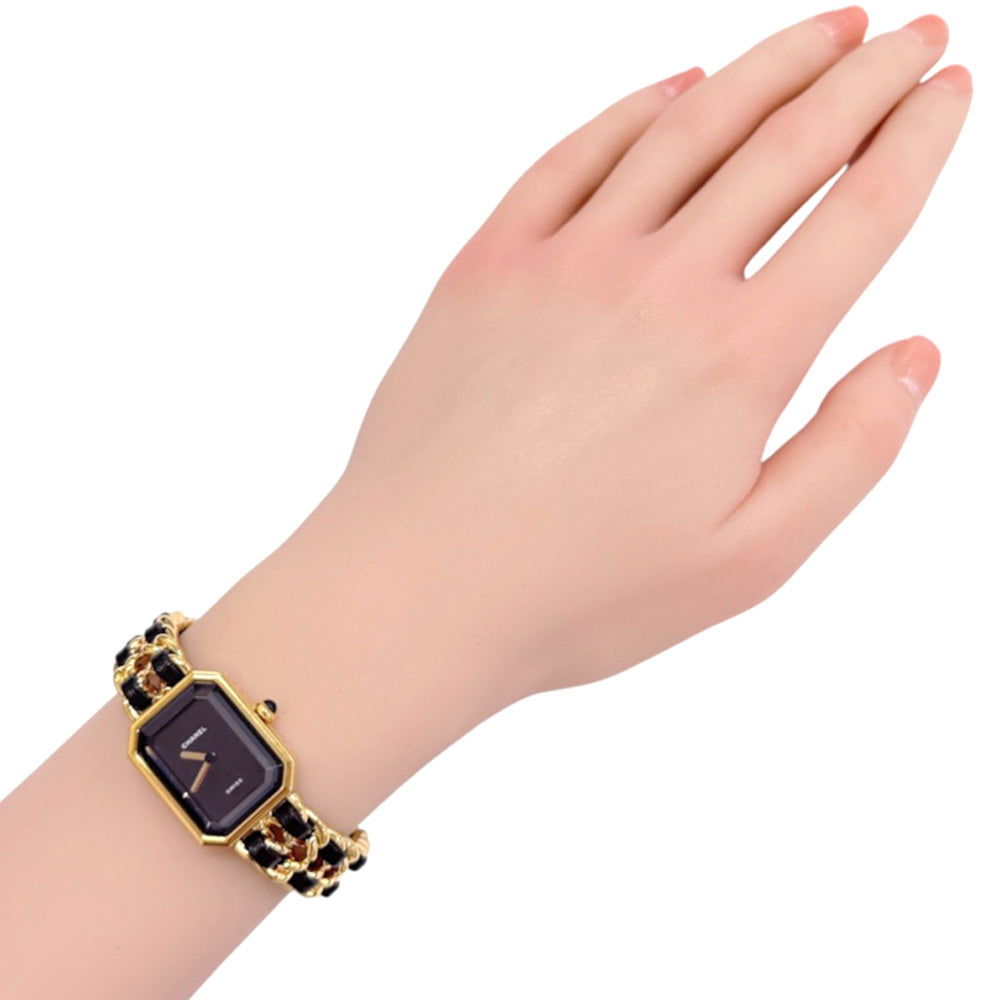 CHANEL シャネル プルミエール M 腕時計 GP H0001 クオーツ 磨き直し済