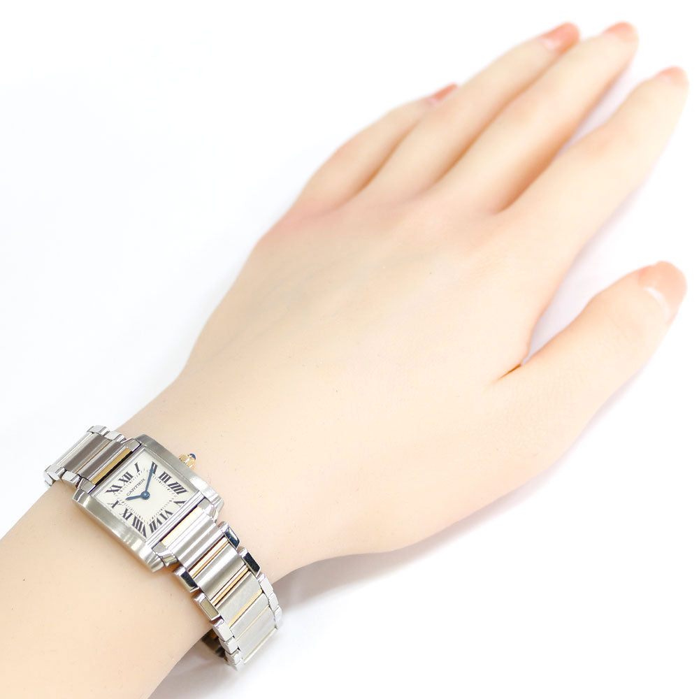 CARTIER カルティエ タンクフランセーズ SM 腕時計 ステンレススチール