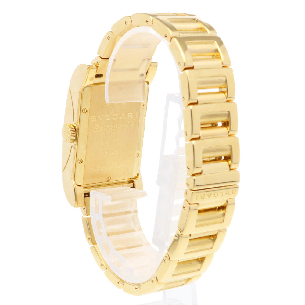Bvlgari Rettangolo Watch 18K Yellow Gold RT45G Automatic Men's 1