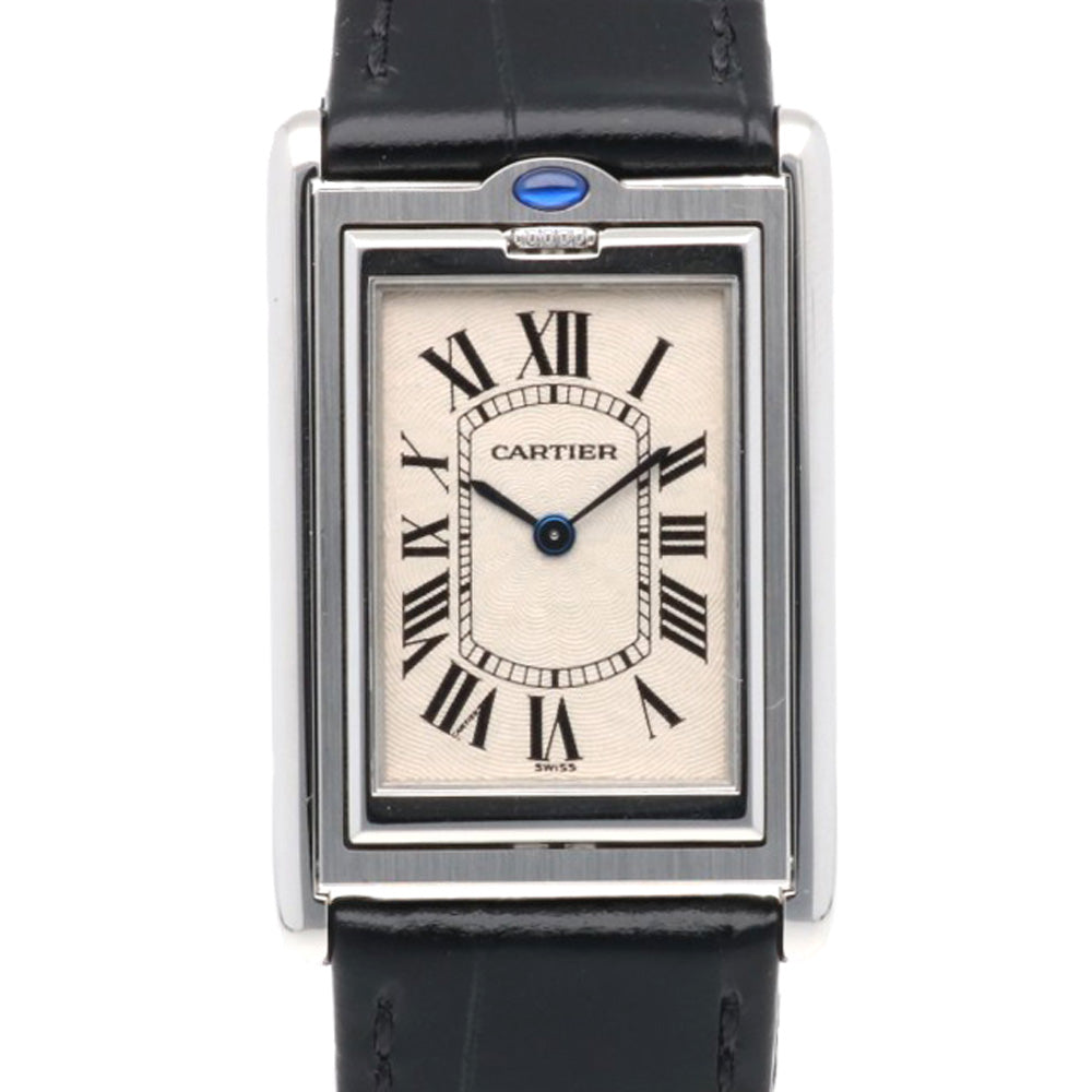 カルティエ Cartier 自動巻き腕時計 専用箱・説明書付 新品 CARTIER カルティエ タンクバスキュラントLM 腕時計 ステンレス