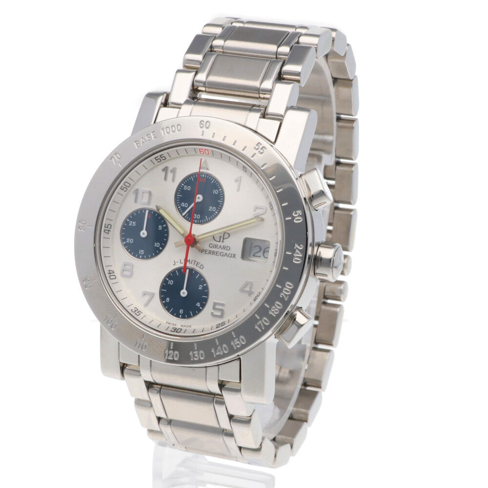 GODJ Plus シルバー ジラール・ペルゴ GIRARD-PERREGAUX クロノグラフ 腕時計 ステンレス