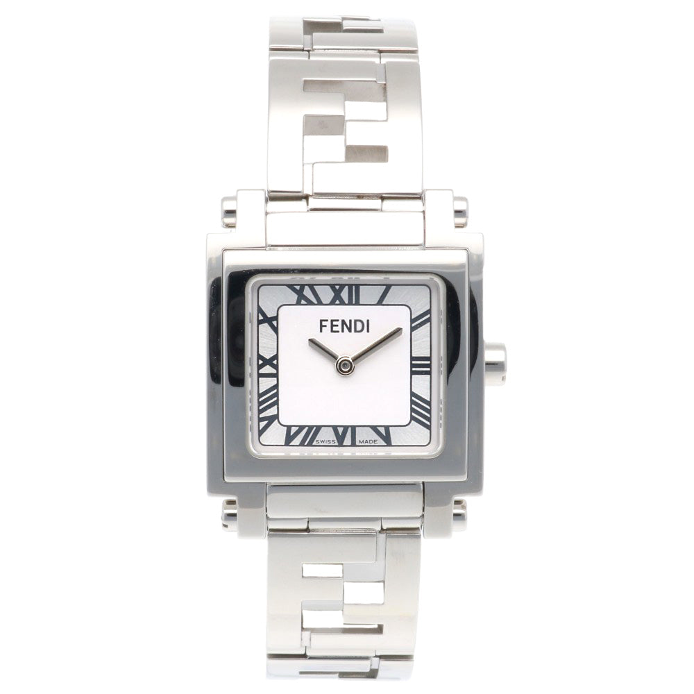 お値下げ‼️ FENDI クォーツ腕時計 FENDI フェンディ クアドロ 腕時計 ステンレススチール 6000L クオーツ