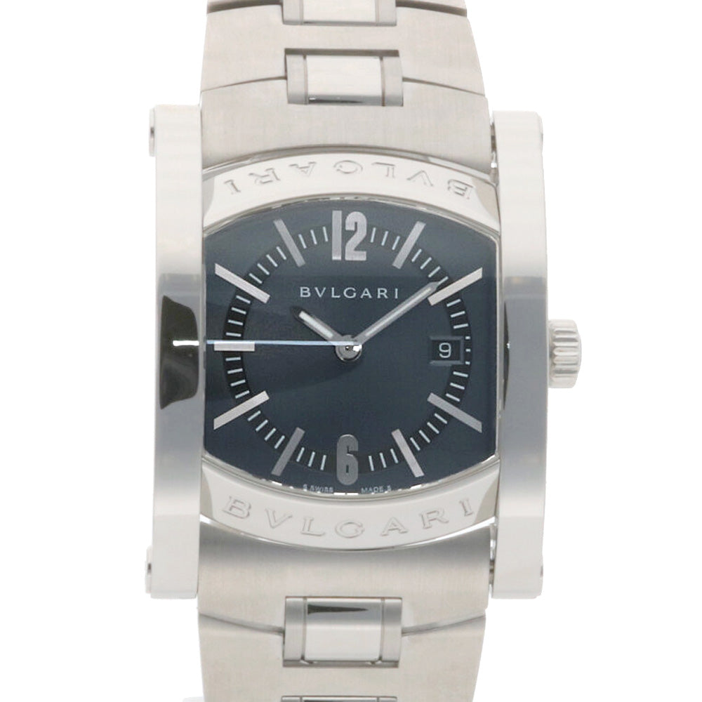 ▲BVLGARI/ブルガリ アショーマ AA39S ブルーグレー 自動巻き ブルガリ アショーマ AA39S ブルーグレー ユニセックス 時計