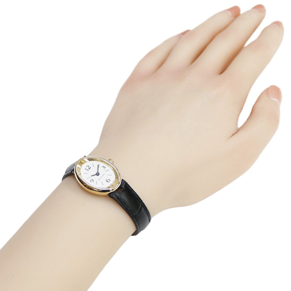 ブルガリ　K18 ダイヤの腕時計　オーバル　金無垢　ジュエリーウォッチ BVLGARI ブルガリ オーバル K18YG 金無垢 レディース クォーツ