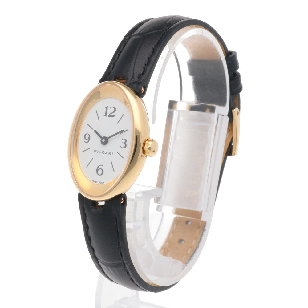 BVLGARI ブルガリ オーバル 腕時計 18金 K18イエローゴールド