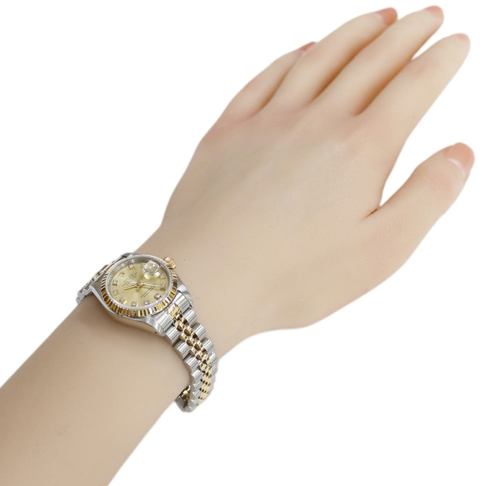 ロレックス ROLEX デイトジャスト 26 179173BR オニキス ゴールド/ステンレススチール  自動巻き レディース 腕時計 ロレックス デイトジャスト 26 69173 | 時計・ブランド腕時計専門店