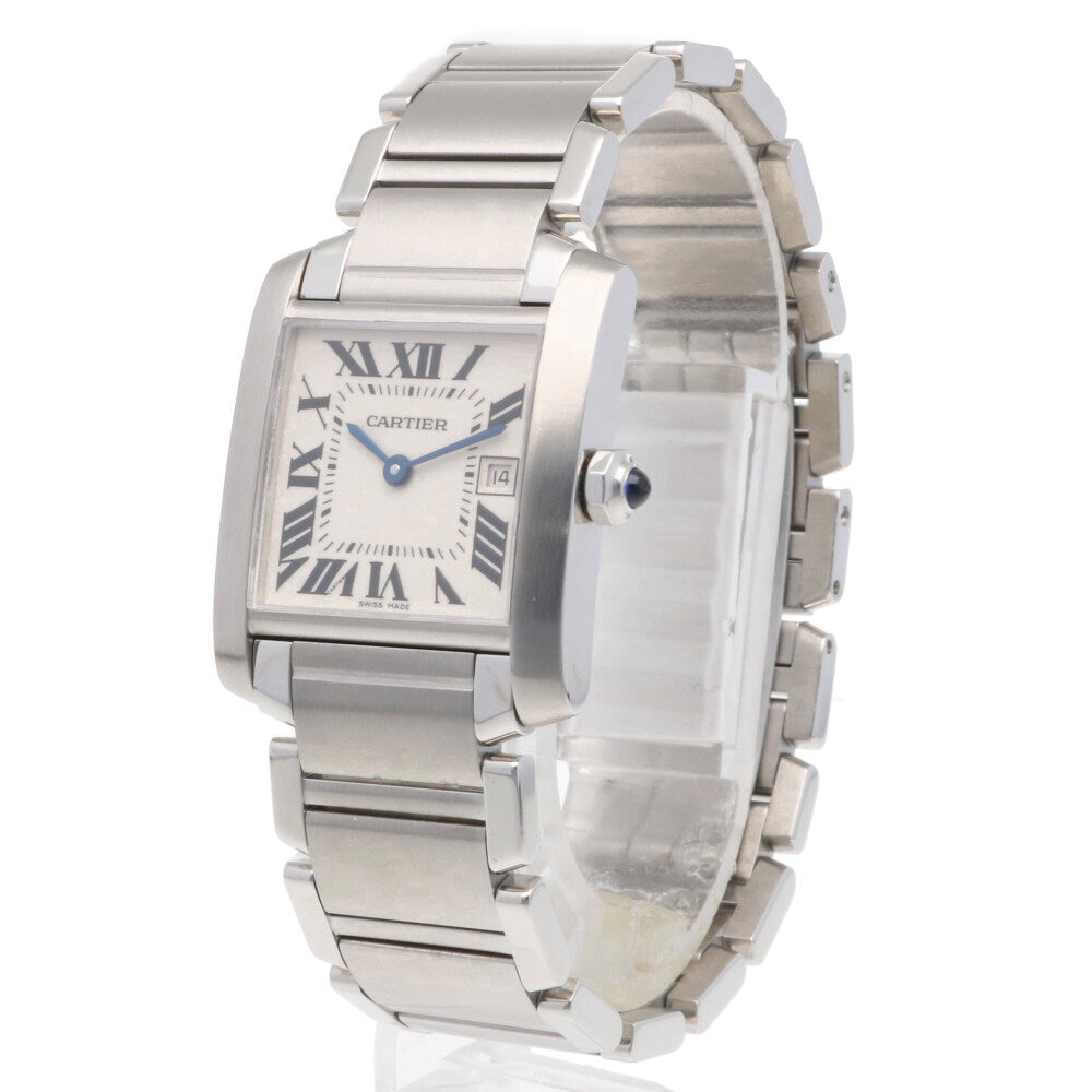 CARTIER カルティエ タンクフランセーズ MM 腕時計 ステンレススチール