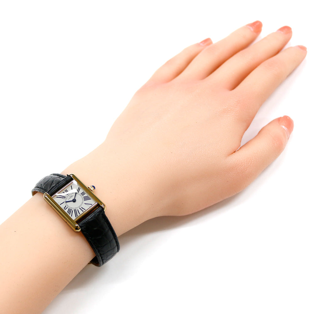 【美品/稼働品】Cartier　カルティエ/ヴェルメイユ マストタンク　クォーツ Cartier カルティエ マストタンク ヴェルメイユ ローマン