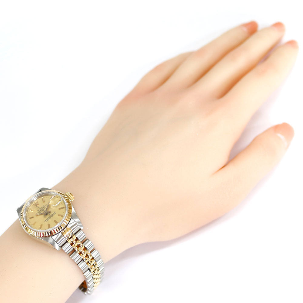 【ROLEX/ロレックス】 オイスターパーペチュアル 79173 腕時計 ステンレススチール/K18YGイエローゴールド 自動巻き/オートマ 2000年 シルバー文字盤 レディース【中古】【真子質店】【BL】【MoxKI】【ex】 ROLEX ロレックス デイトジャスト オイスターパーペチュアル 腕時計