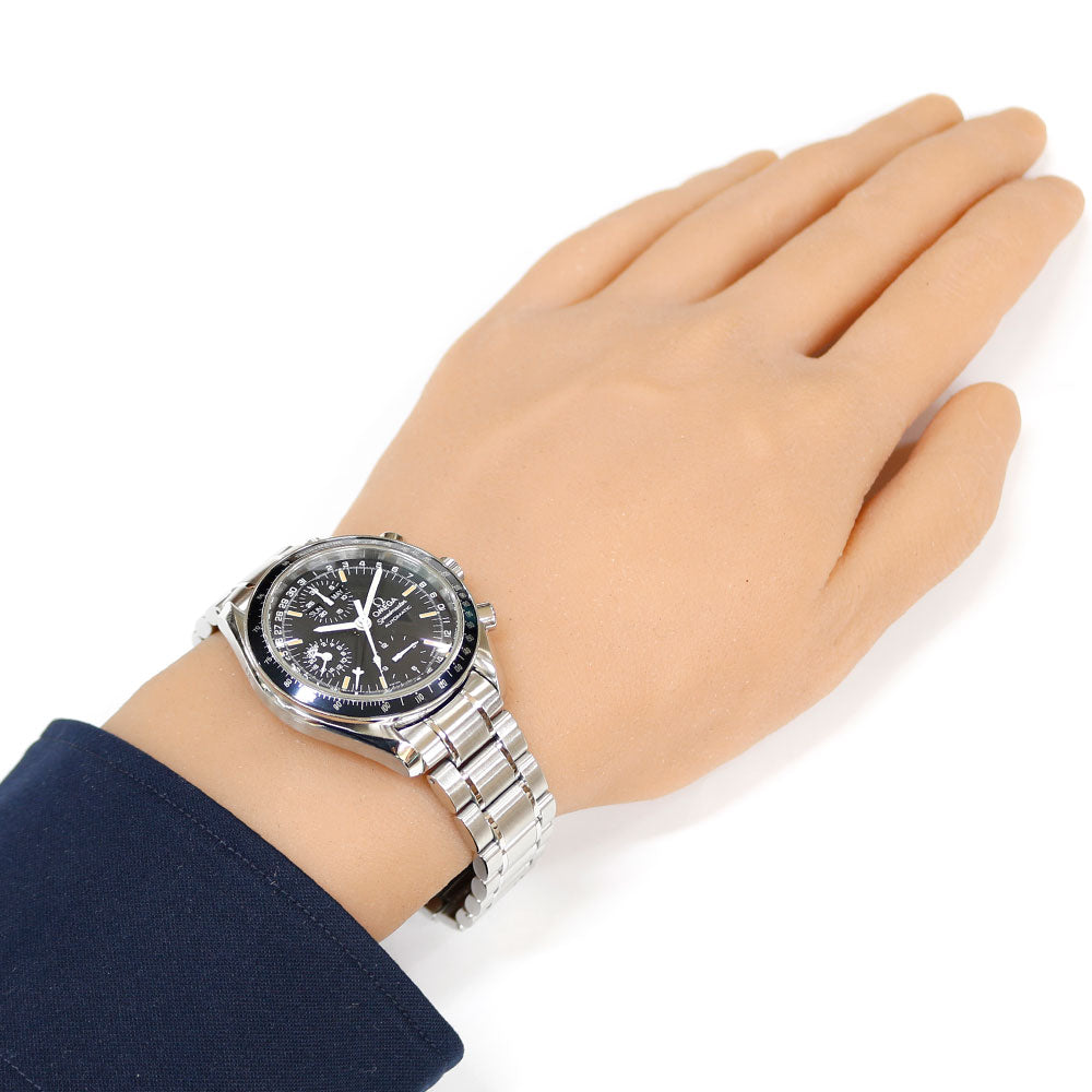 Omega Omega Speedmaster Watch Stainless steel Automatic winding men's year warranty used