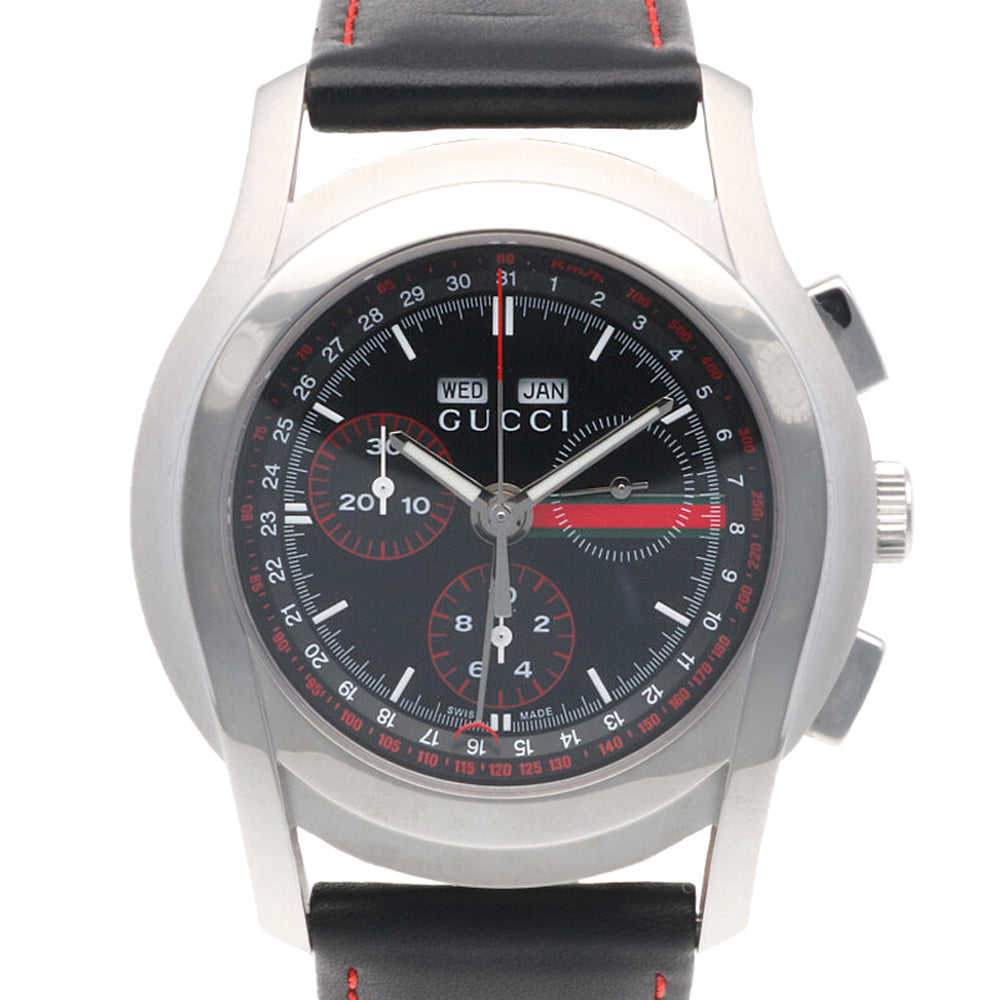 GUCCI Chronograph Watch Stainless Steel 5500 Men's Used – 【公式