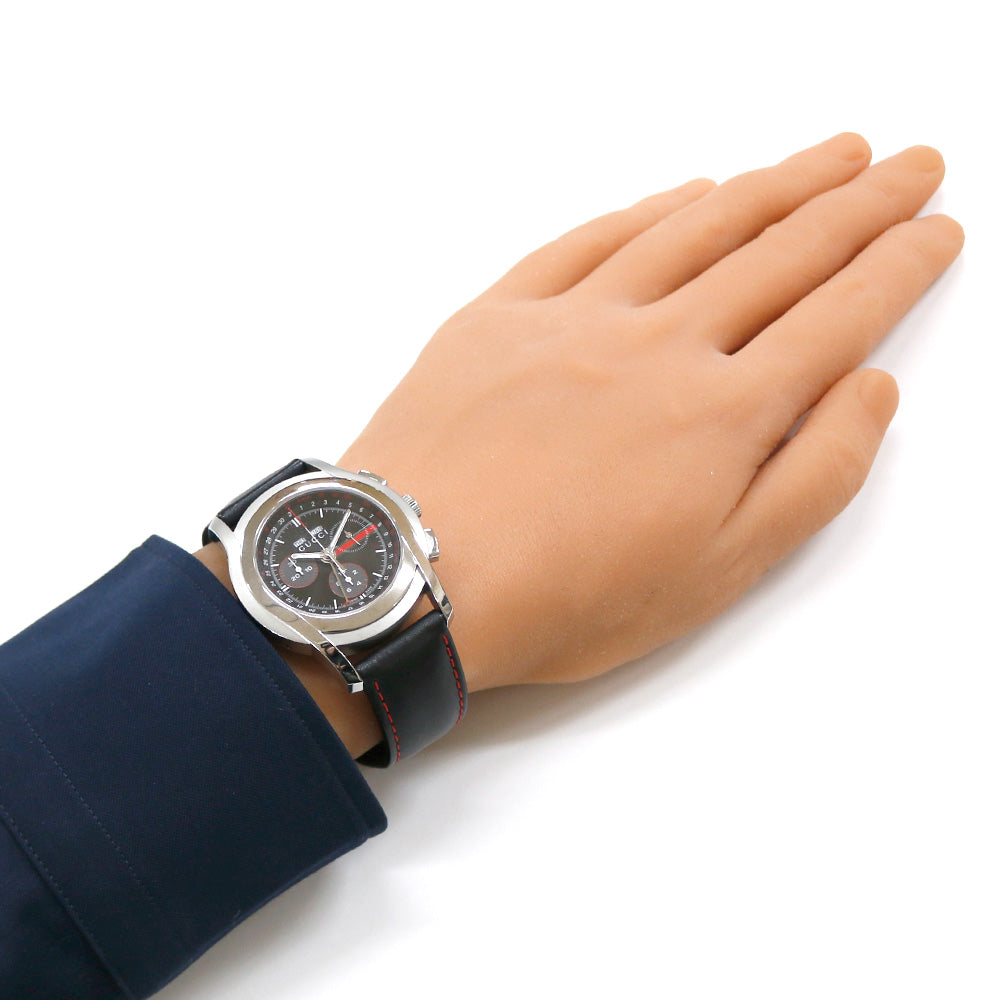 GUCCI Chronograph Watch Stainless Steel 5500 Men's Used – 【公式