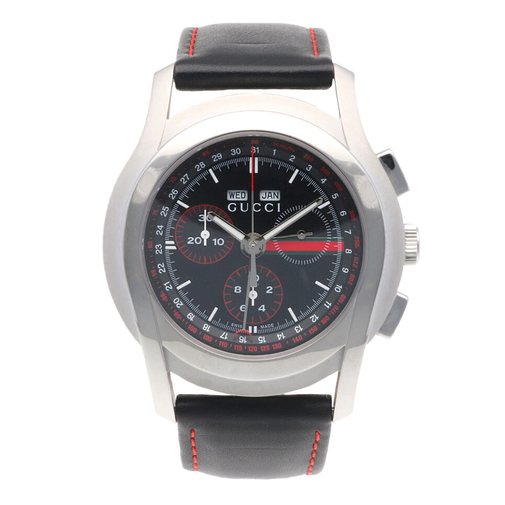 GUCCI Chronograph Watch Stainless Steel 5500 Men's Used – 【公式