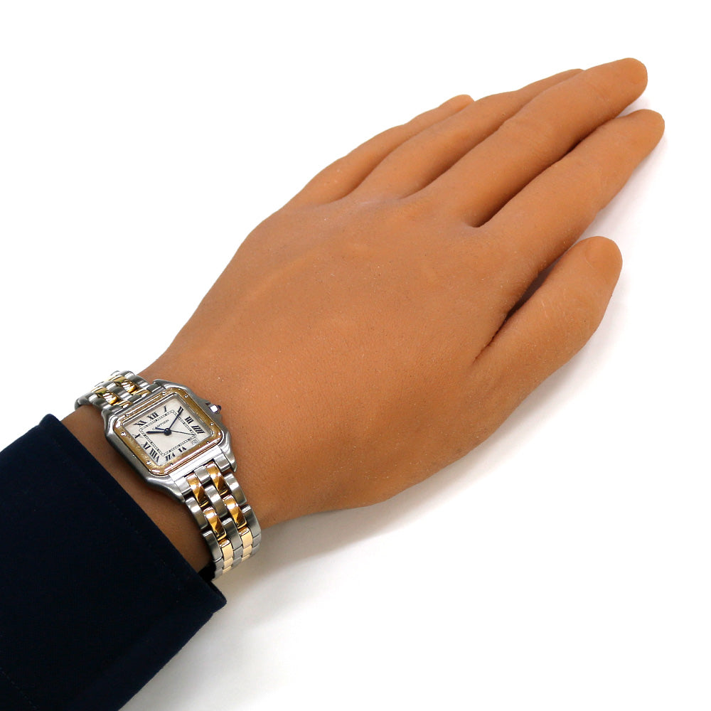 カルティエ CARTIER パンテールMM 2ロウ 腕時計 ステンレススチール カルティエ CARTIER パンテールMM 2ロウ 腕時計 ステンレススチール