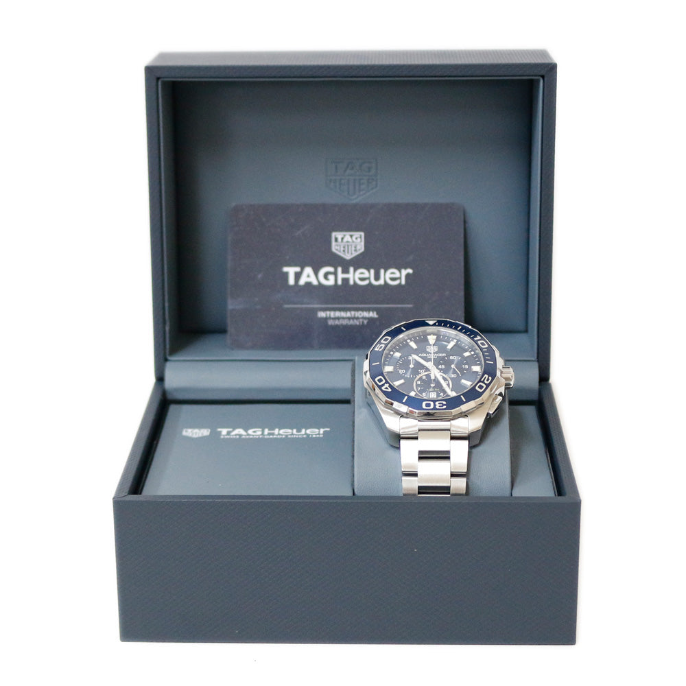 TAG HEUER Aquaracer Chronograph Watch Stainless Steel CAY111B