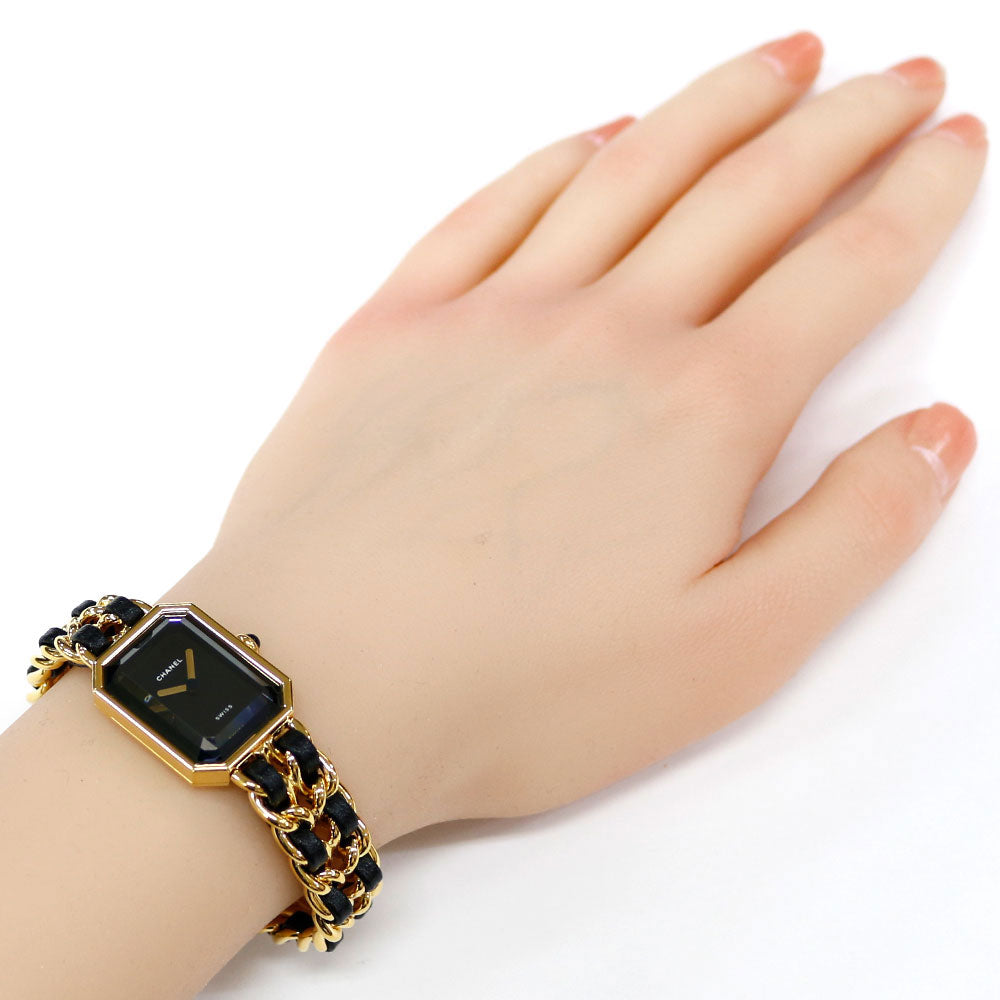 CHANEL シャネル プルミエール M 腕時計 GP H0001 クオーツ レディース