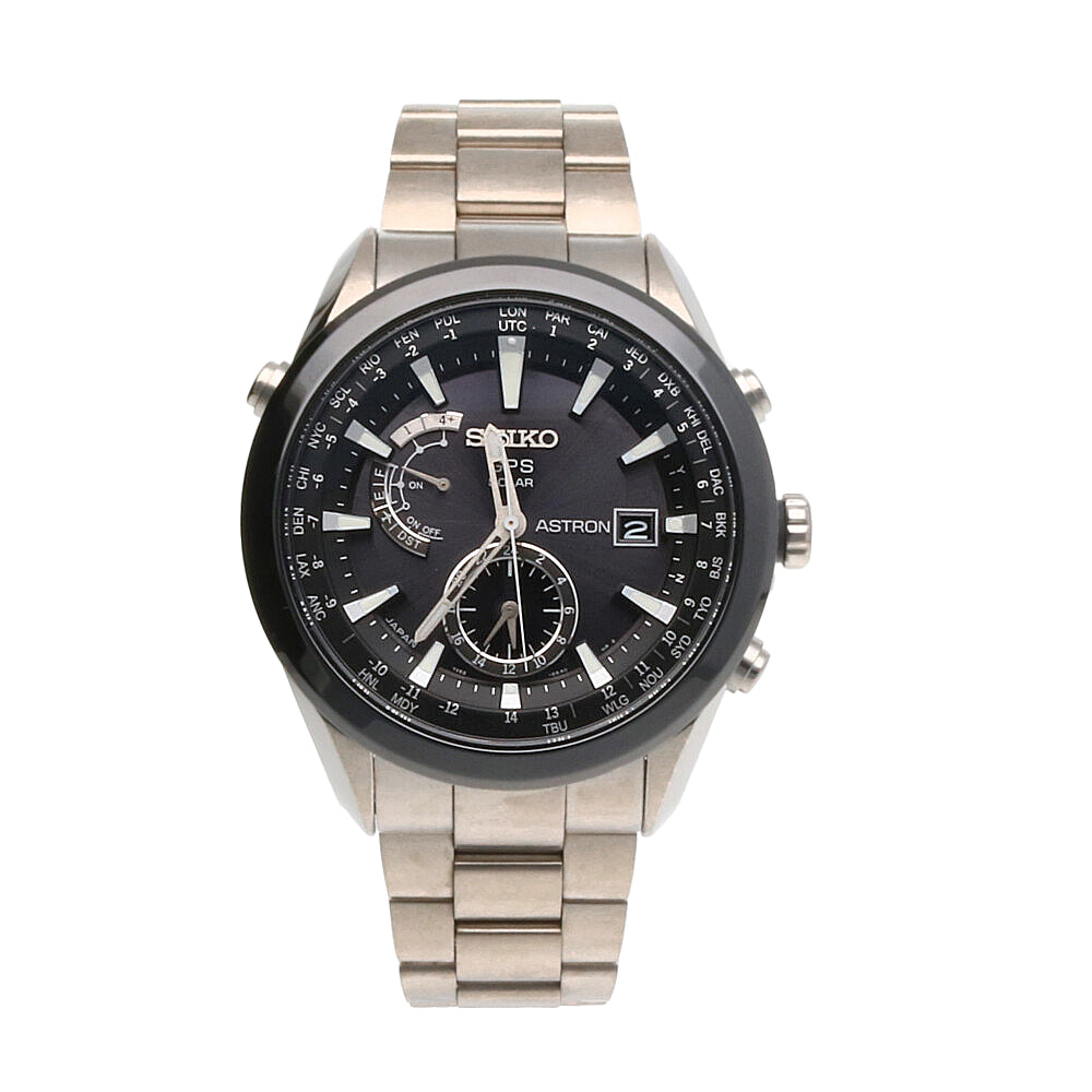 SEIKO Astron Watch Titanium 7X52-0AA0 Solar Men's 1 Year Warranty