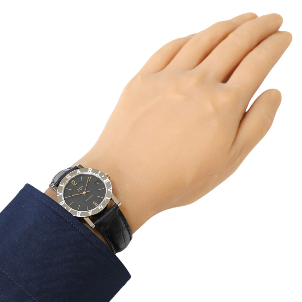 BVLGARI 手巻き時計 ステンレススチール 黒文字盤 楽天市場】ブルガリ（駆動方式（腕時計）手巻き）（メンズ腕時計