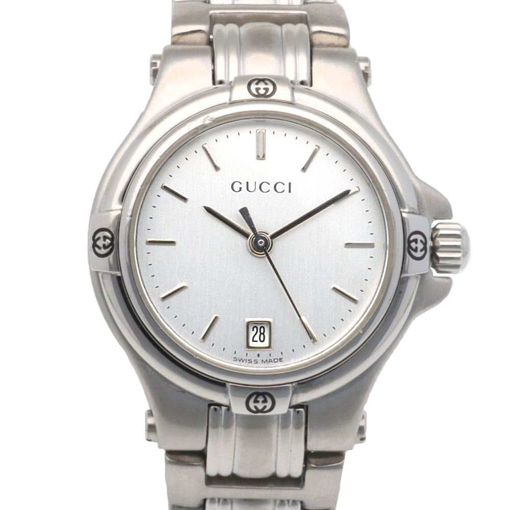 GUCCI グッチ腕時計レディース9040L シルバー 対象時計10%OFFクーポン！ GUCCI グッチ 腕時計 ステンレススチール