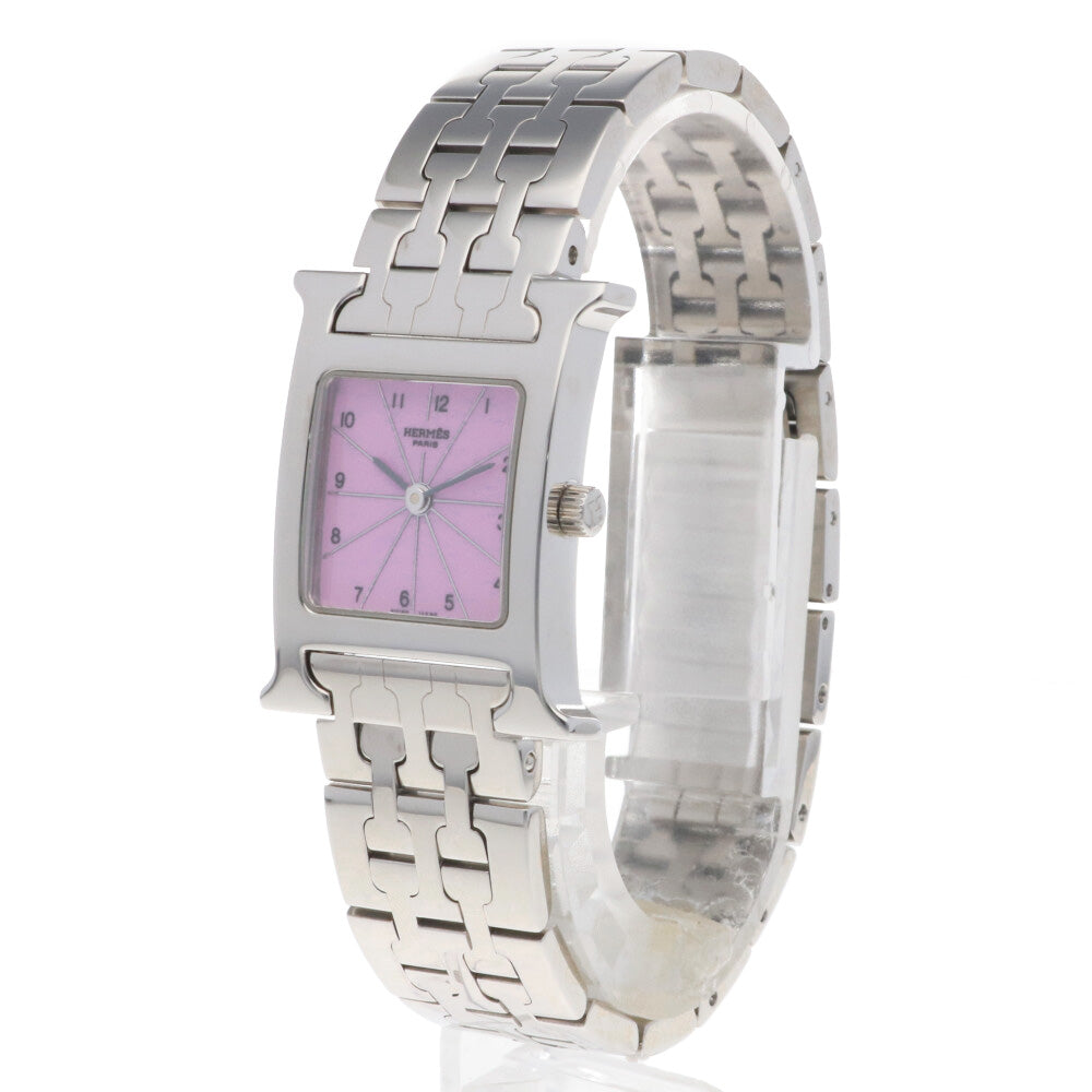 HERMES シルバー ステンレス時計 エルメス HERMES Hウォッチ 腕時計 時計 ステンレススチール HH1