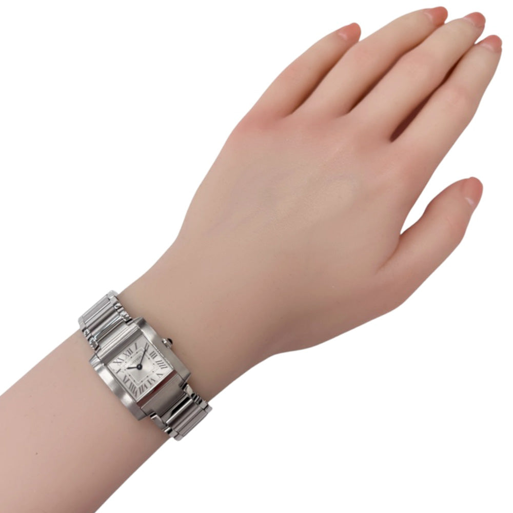 CARTIER カルティエ タンクフランセーズ SM 腕時計 ステンレススチール