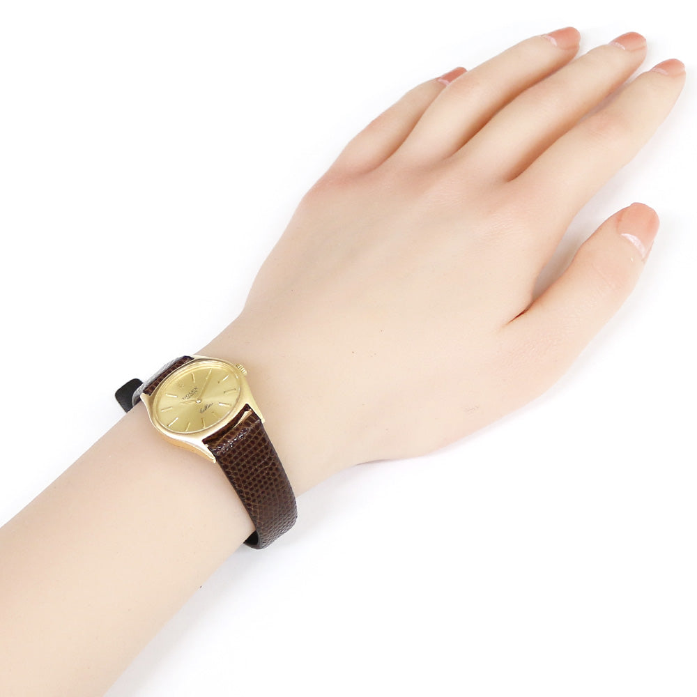 ROLEX ロレックス 3806 チェリーニ K18 手巻き腕時計 ゴールド 金 ロレックス チェリーニ 1975年製 Ref.3806 18金無垢イエロー