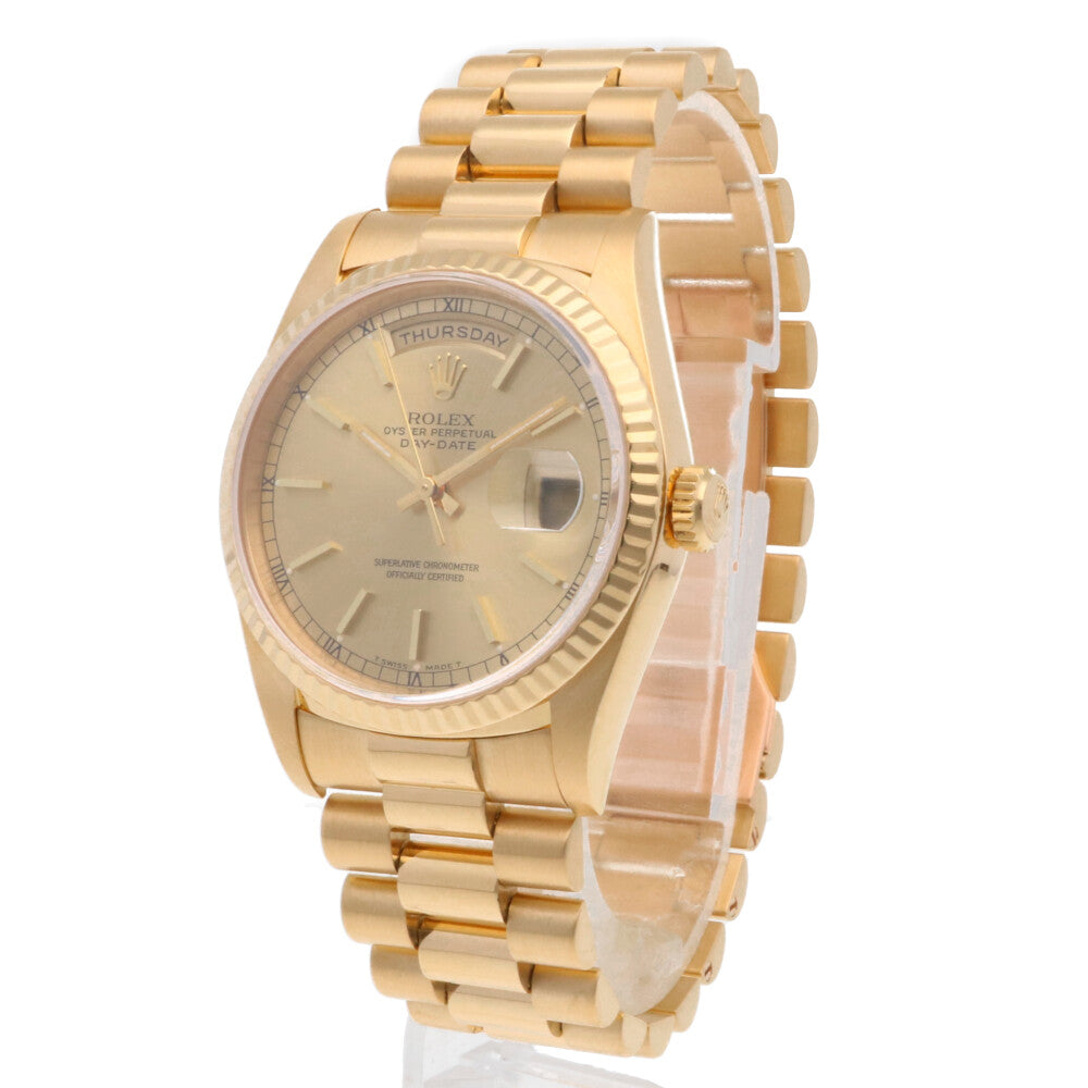 ROLEX ロレックス デイデイト オイスターパーペチュアル 腕時計 18金