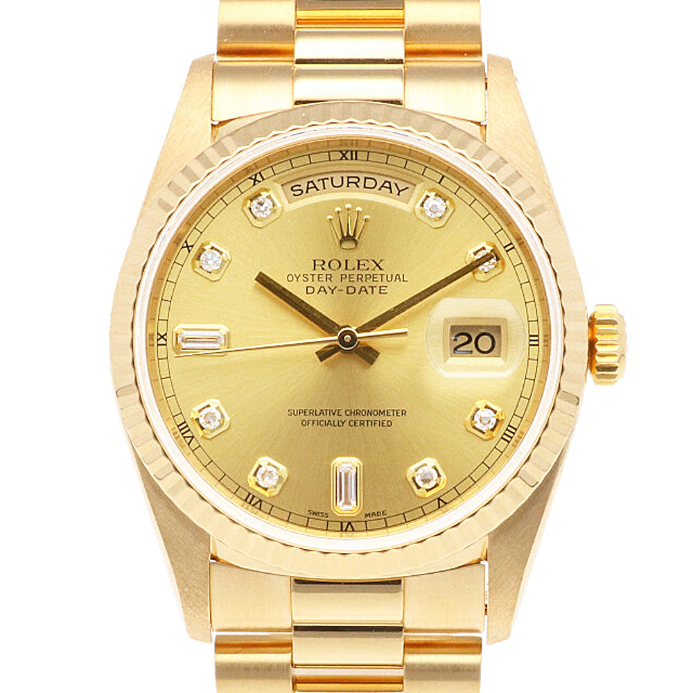 ロレックスタイプ　自動巻き 腕時計 ゴールド　ROLEX ROLEX ロレックス デイトジャスト 1985年 自動巻き レディース YG/SS