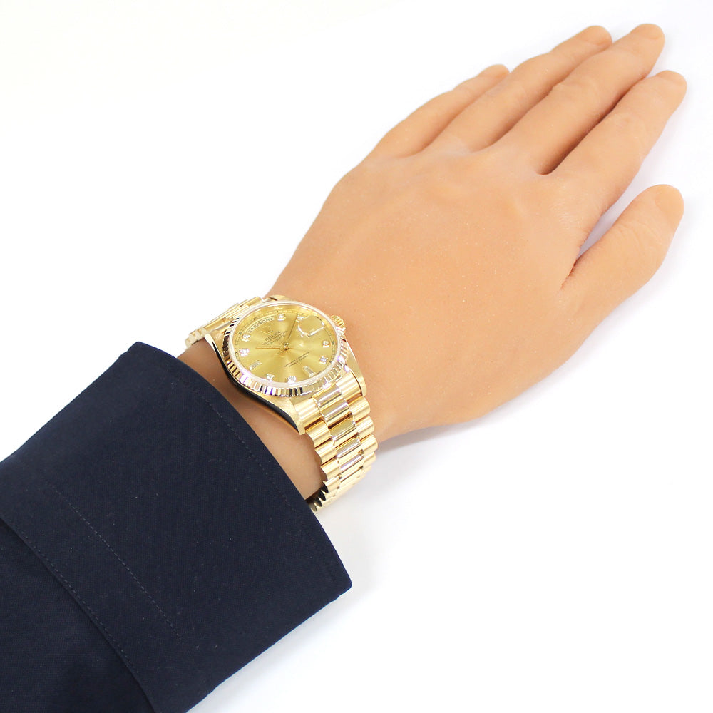 ROLEX ロレックス デイデイト オイスターパーペチュアル 腕時計 18金