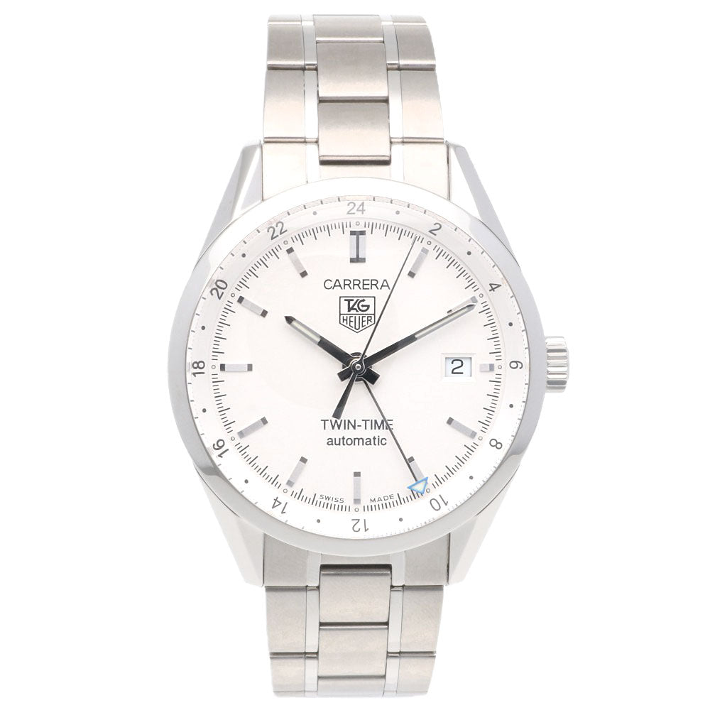 TAG HEUER 磨き済 カレラ ツインタイム キャリバー7 自動巻き メンズ