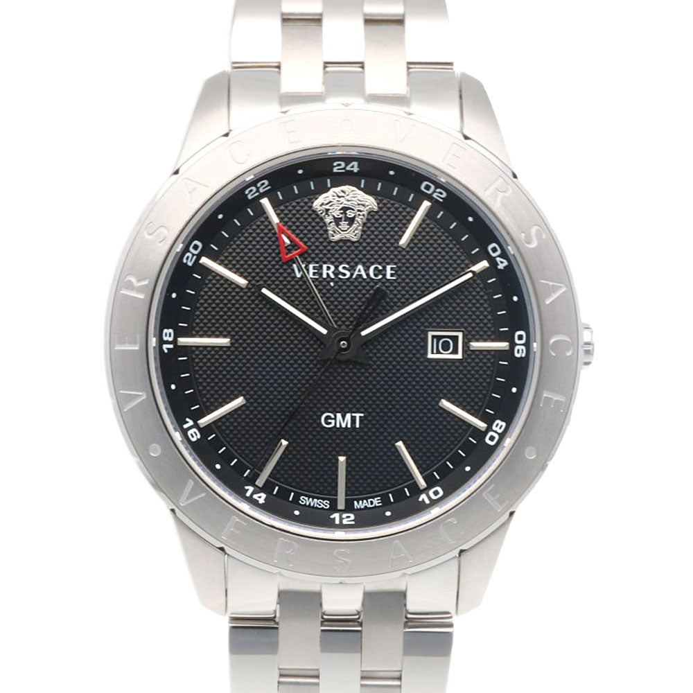 VERSACE ヴェルサーチ ユニバース GMT 腕時計 ステンレススチール WR