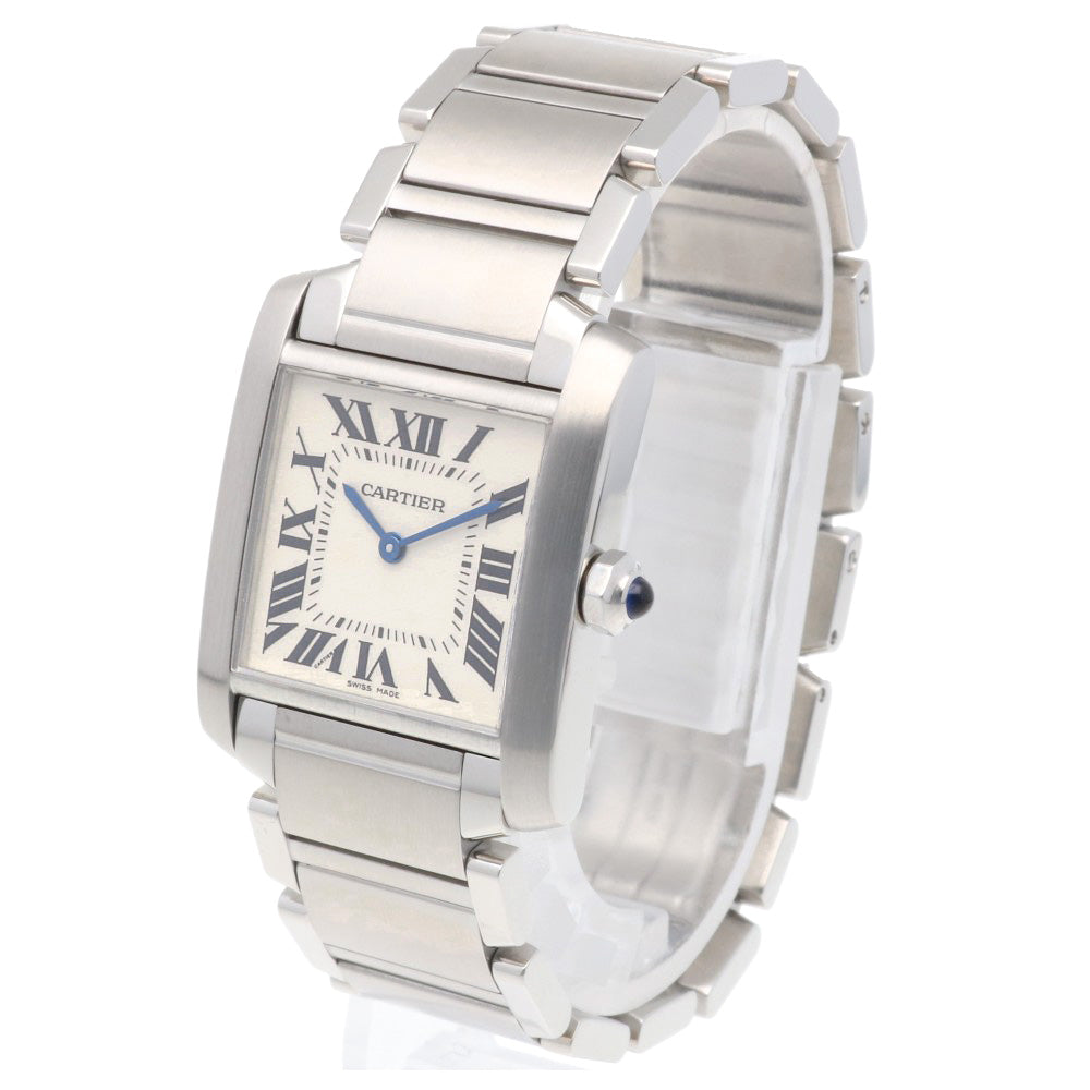 CARTIER カルティエ タンクフランセーズ MM 腕時計 ステンレススチール
