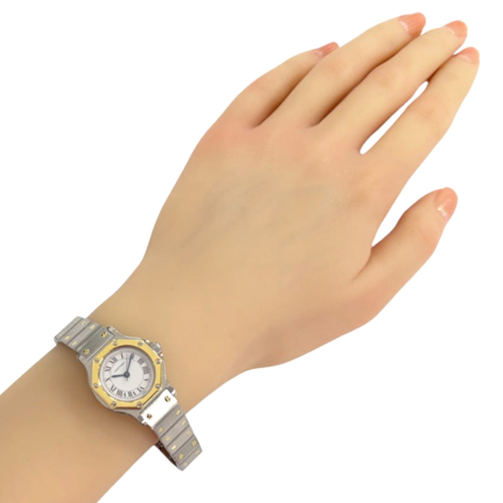 カルティエサントスオクタゴン　 調整用コマ ゴールド×ステンレス4つ CARTIER カルティエ サントス オクタゴン 腕時計 ステンレススチール